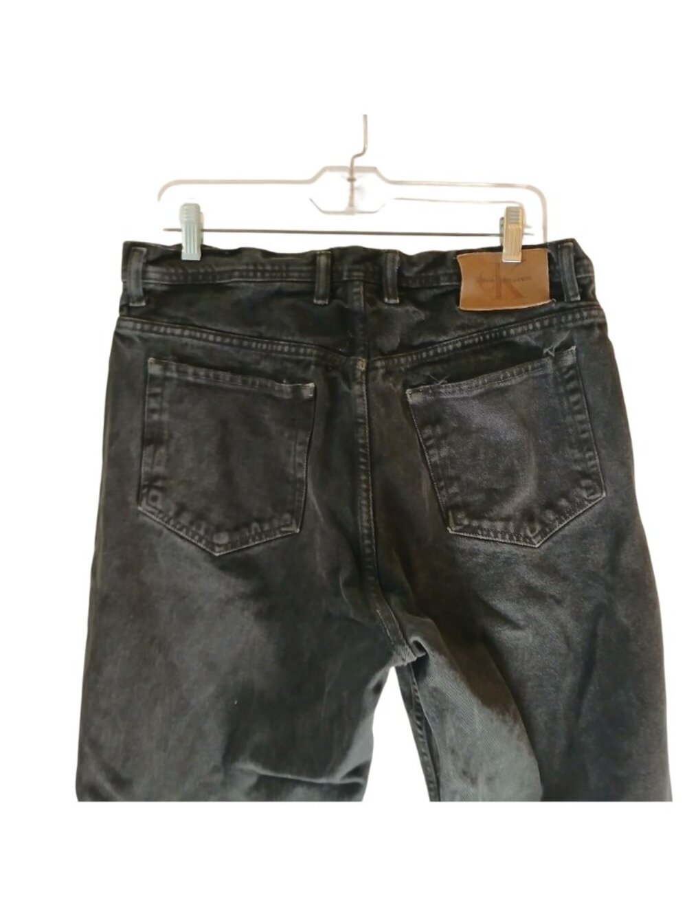 Ck Calvin Klein Jeans Mens Size 34 x 31 Black Broke In Look Feel #T-10 - Picture 7 of 12